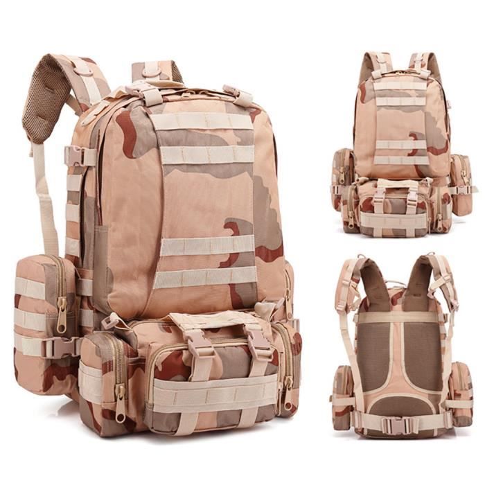 55L Molle Outdoor Bag Camping Randonnée Trekking Sac à dos BRF90606009G_7274