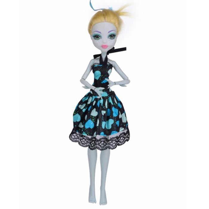 Robe de princesse à la mode cool pour poupée Monster High a32