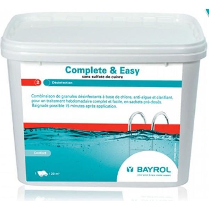 Complete & Easy - 16 sachets - 4,5 kg de Bayrol - Produits chimiques