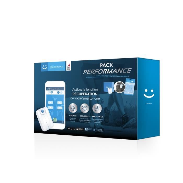 BLUETENS Pack performance Electrostimulation - Appareil et pack d’électrodes