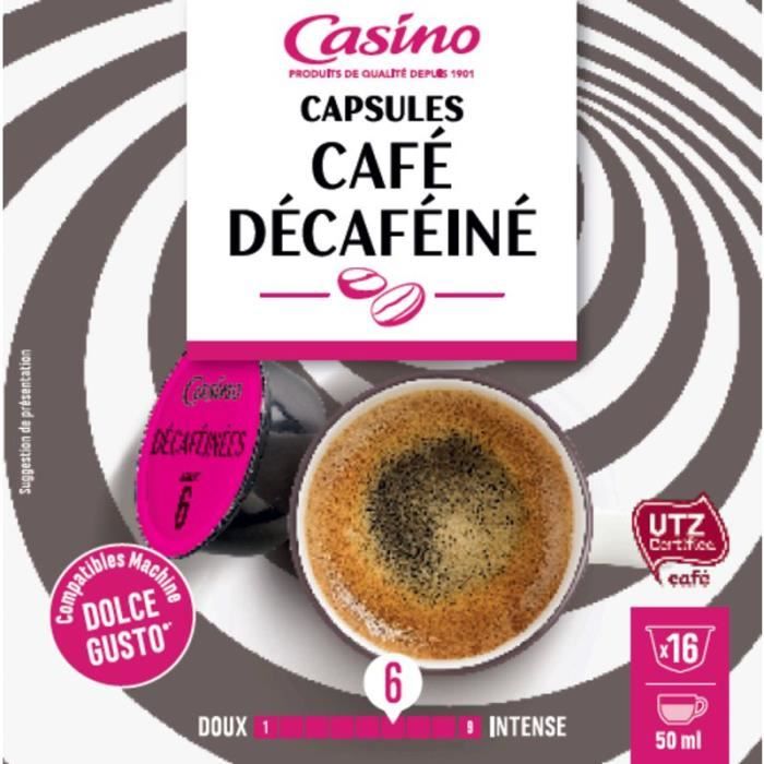 CASINO Capsules de café Décaféine - 16x 112 g