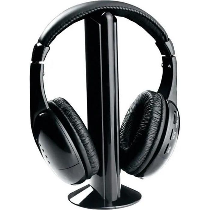 2020 5in1 Salut-Fi Casque sans fil Casque stéréo pour PC portable TV FM Radio MP3 poi20664