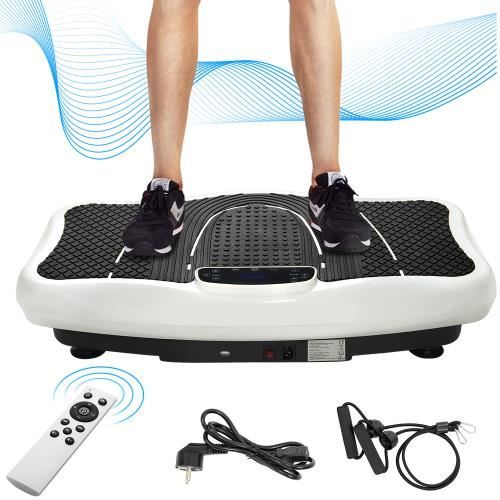 Entraîneur de vibrations à bascule 2D + haut-parleur Bluetooth (blanc)(l'entrepôt allemand en stock)