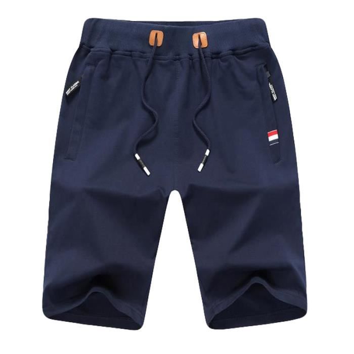 Short Homme mode baggy Short de plage Short de sport Ceinture Bermuda Homme