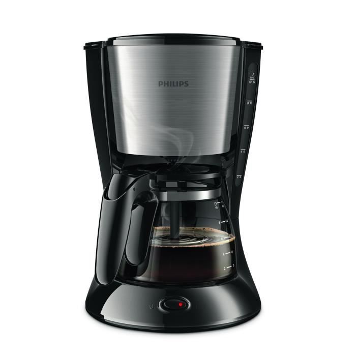 Cafetière filtre PHILIPS Daily HD7462/20 - Noir et Inox