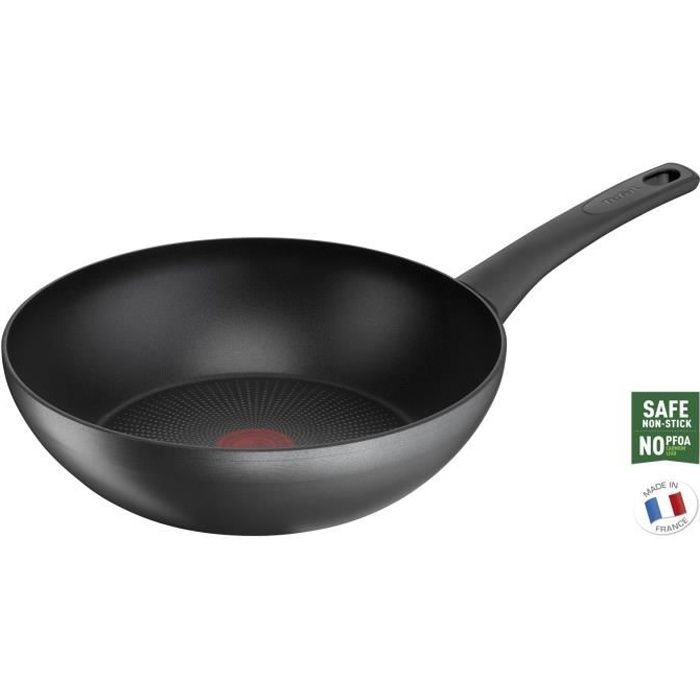 TEFAL G2871902 La Recylée poêle Wok 28cm, 100% Aluminium recyclé, revêtement anti-adhésif, tous feux dont induction