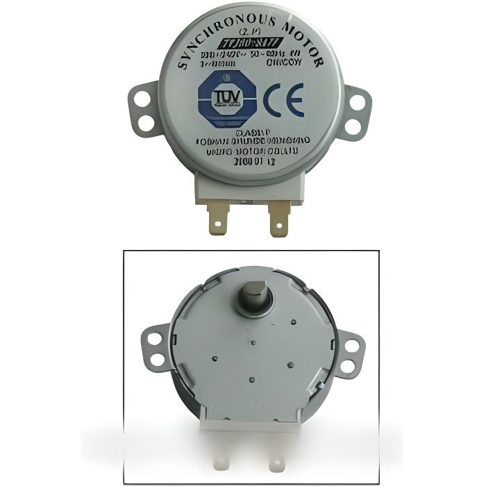 MOTEUR ENTRAÎNEMENT PLATEAU POUR MICRO-ONDES WHIRLPOOL * 481236158449 E63265U00XN MCCD1825 MCI1825 0