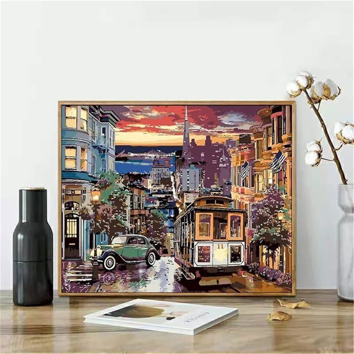 Kit Diamante Painting 5D ZGCOYEO: Paesaggio Love 50x70cm, Fai Da Te Con Cristalli, Passatempo Creativo, Decorazione Da Parete