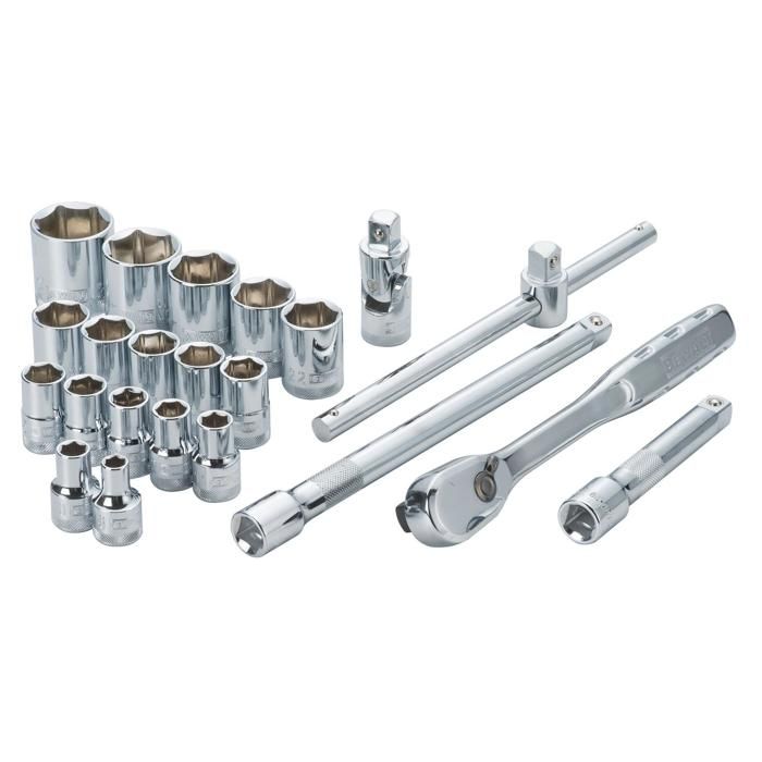 DeWALT Outillage Coffret douilles 12 22 pièces DWMT19241 1