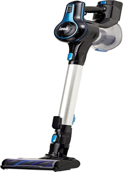 NEVERLAND Aspirateur Main Sans Fil 20kPa 4-en-1 – Puissant Voiture Bureau Clavier, Souffleur + Gonfleur, Batterie 40 Min, HEPA