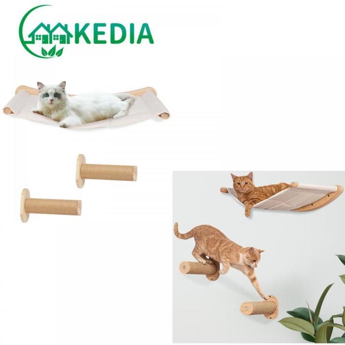 Comparer les prix de KEDIA.3*Étagères murales pour Chat Ensemble de Meubles muraux pour Chat étagères et perchoirs pour Mur