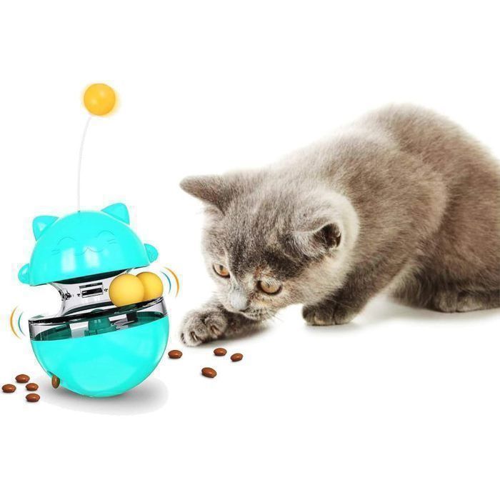 Comparer les prix de jouet interactif pour chat pour chat jouet de friandises pour chat distributeur de boules interactive DISTRIBUTEUR D'ALIMENT