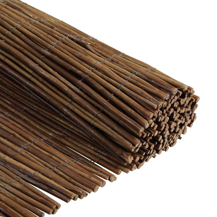 Tapis Osier Noisetier Durable Clôture En Osier Aquagart 15m X 100cm I ...