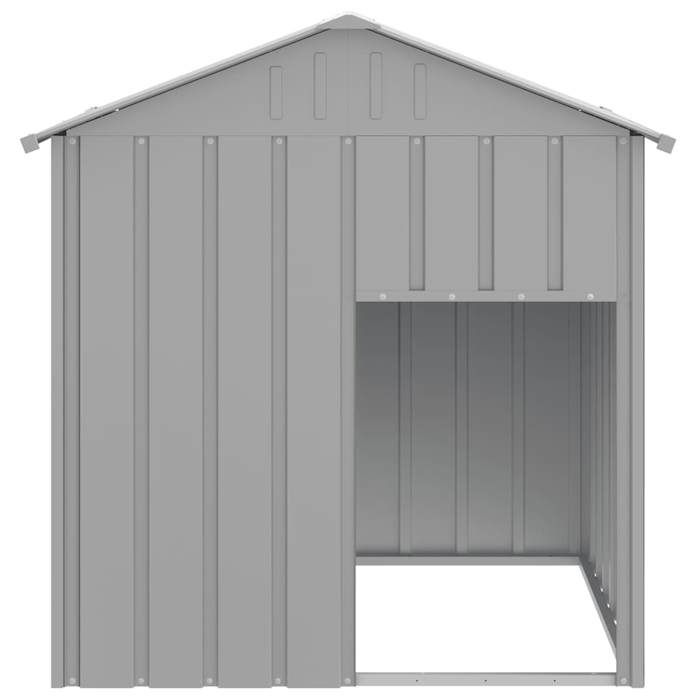 Niche pour chien - VENTE-FLASH - avec toit gris clair acier galvanisé - Pour rongeurs @30924699