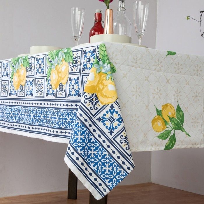 Nappe De Table,152X213Cm,Nappe Rectangulaire Housse De Table En Lin De