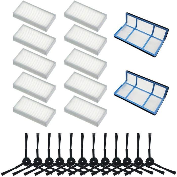 Substituição Para O Aspirador De Pó ILIFE V3 V3S V5S V5S V5S Pro Robot , 1x Filtro Primário + 3x Filtros + 6x Escovas Laterais | Brasil