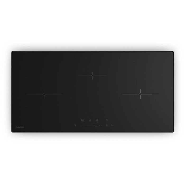 KLARSTEIN Velaire Table De Cuisson &Agrave; Induction &Eacute;troite &Eacute;l&eacute;gante, Minimaliste, Puissante 3 Zones De Cuisson 5500 W 80 Cm