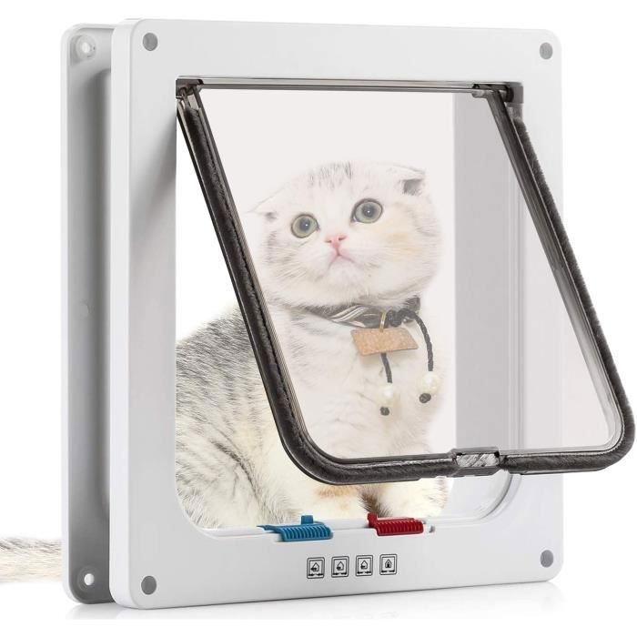 Meilleurs prix pour Chatière - EINNENFFER - Magnétique - 4 Voies - 19x20 cm - Pour Chats et Petits Chiens