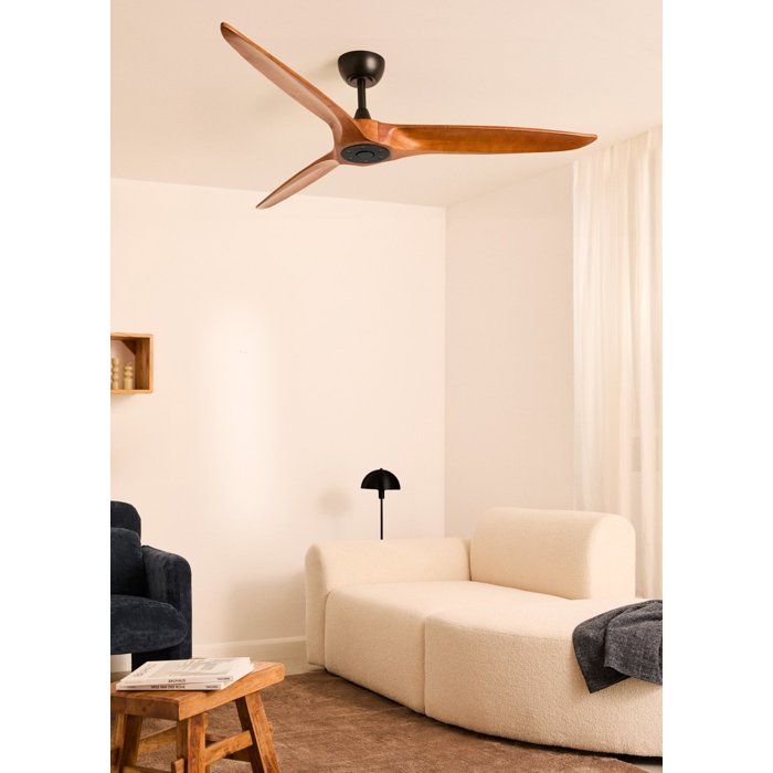 Ventilateur de plafond - Create - Sans lumière - Ø152 cm - Bois 100% naturel - Silencieux - Create