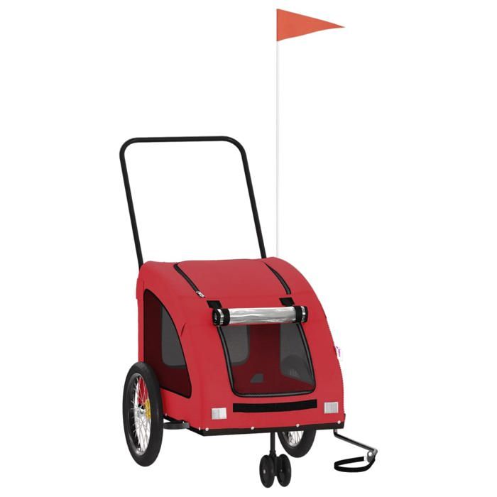 SALE dhiver Remorque de vélo/Poussette - UU - Cadre durable - pour animaux de compagnie - rouge CC1259