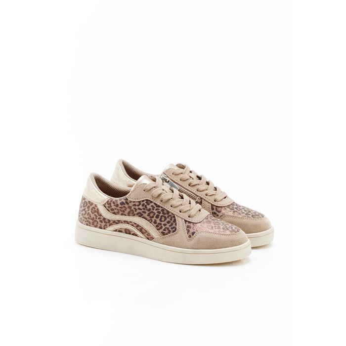 DAMART Damart - Tennis compensés et zippés Amortyl - Beige Animalier