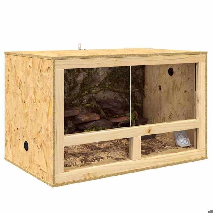 SEASON SALETerrarium Marron 80 x 50 x 50 cm OSB 3946435