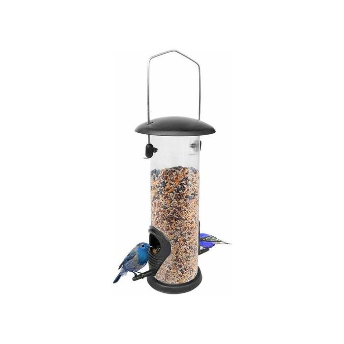 Mangeoire suspendue pour oiseaux - PVC écologique - 23 cm de hauteur - Diamètre inférieur 75 cm