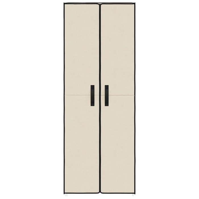 Décoratif - Armoire de rangement à chaussures - Cabinet couloir - Crème 60x30x166 cm Tissu 9938971