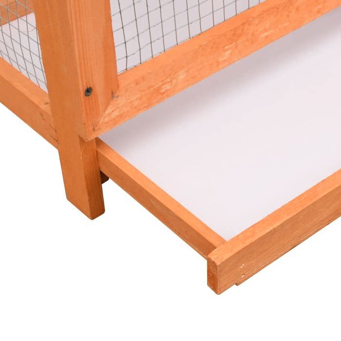 Cage à oiseaux Pin massif et bois de sapin 120x60x168 cm_2 ans garantie_47541