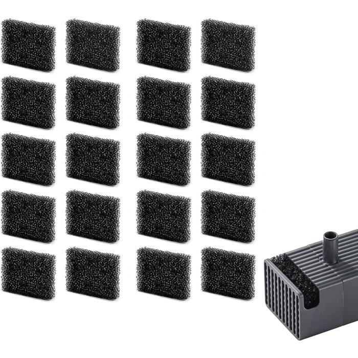 20 Pièces Éponge FiltranteÉponge Filtrante Remplacement pour Fontaine à Eau pour AnimauxFiltre Compatible Fontaines  FILTRE A AIR