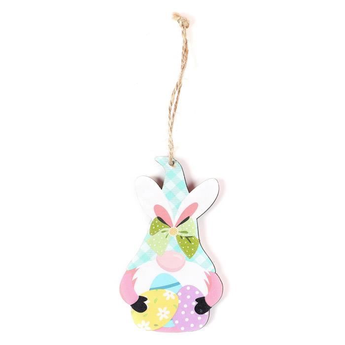 Zerodeko Pendentif En Bois De Pâques - Décorations D'extérieur Sur Le