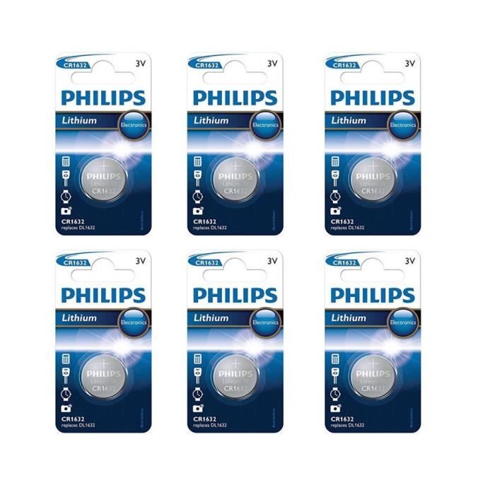 Piles Bouton CR1632 - Lot De 5, 3V, Pour Montres, Calculatrices, Appareils électroniques Portables - 9