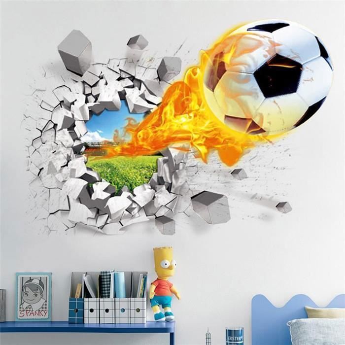 Stickers Autocollant Mural Réf: T-MK1250 57x106 cm Football