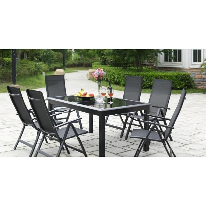 Ravenne 6 Salon De Jardin En Alu 6 Places Achat Vente