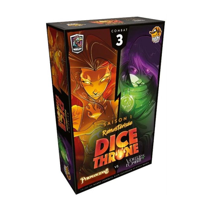Jeu de Stratégie Lucky Duck Games JDPLDG059 – Dice Throne Pyromancienne vs Voleur de l'Ombre