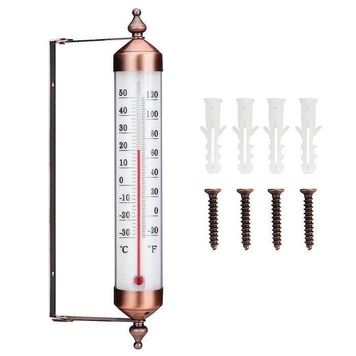 Thermomètre Mural Pour Jardin Extérieur, Thermomètre Décoratif D — free download