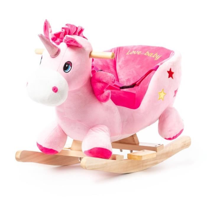 Cheval a bascule 2025 bebe licorne