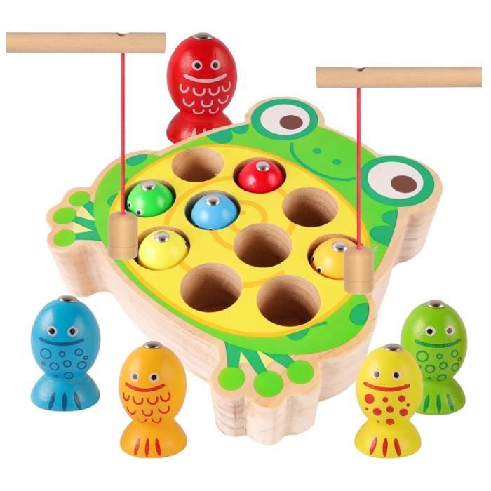 Jeu de pêche magnétique en bois, Animal marin, jou... - Grandado Jeu de pêche magnétique en bois, Animal marin, jou... - Grandado