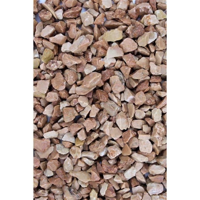 Pierre De Lave Gravier Décoratif Rosso Verona 25-40mm Sac 25kg