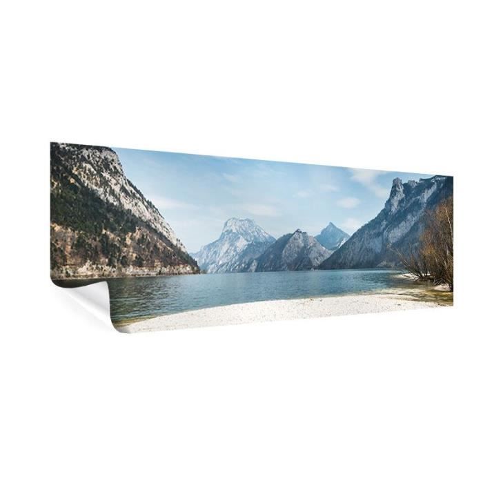 Poster Wallario Avec Illusion Fenêtre - Lac En Montagne - Neuf - Fabrication Allemande