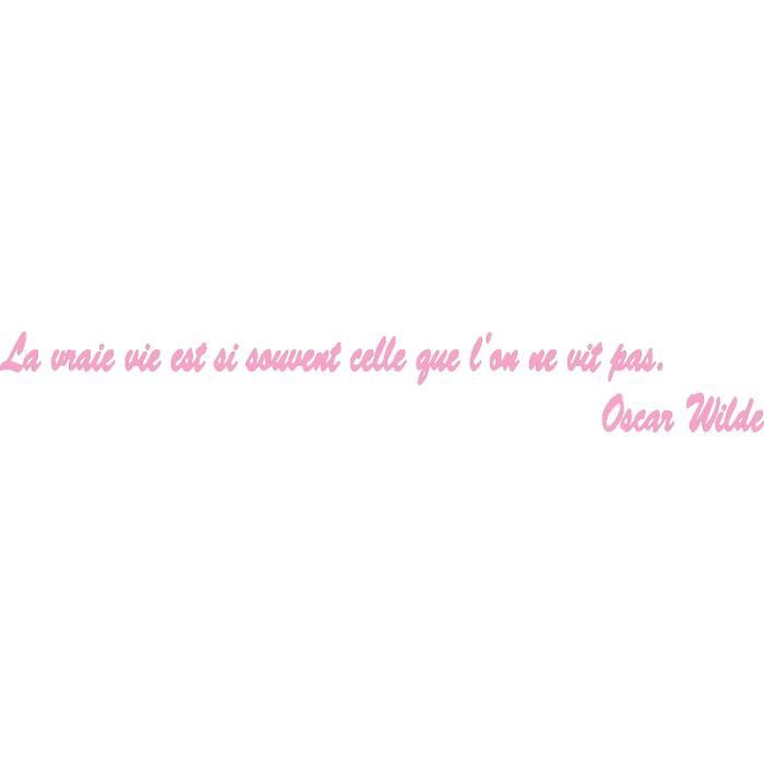 Stickers Citation Oscar Wilderose Bonbon 60 X 5 Cm Achat Vente Stickers Cdiscount