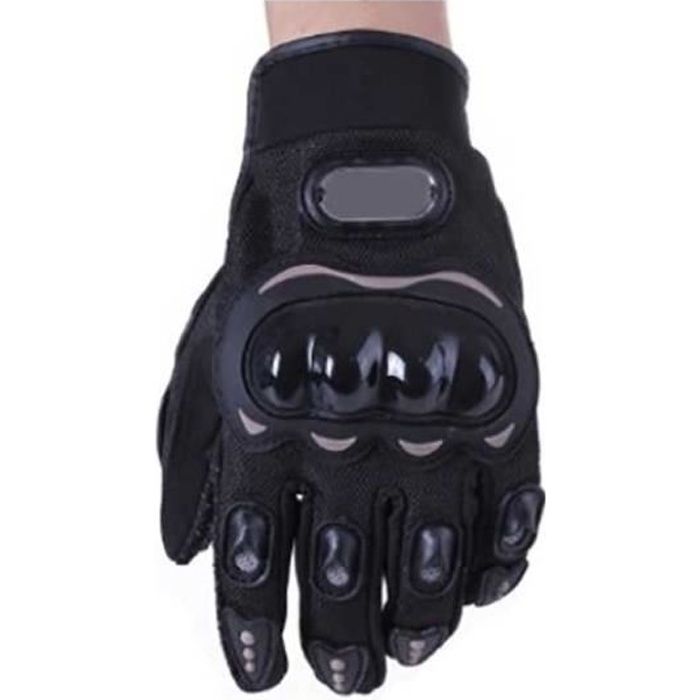 LYT® Paire Noir Gants Doigt Complet Protection Moto Vélo Sport pour Homme M