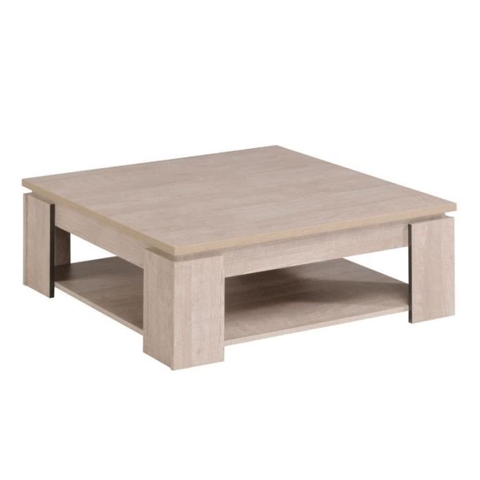 Table Basse Carree Chene Delave Barker L 87 X L 87 X H 33 Cm Achat Vente Table Basse Table Basse Carree Chene Delave Barker Bientot Le Black Friday Cdiscount