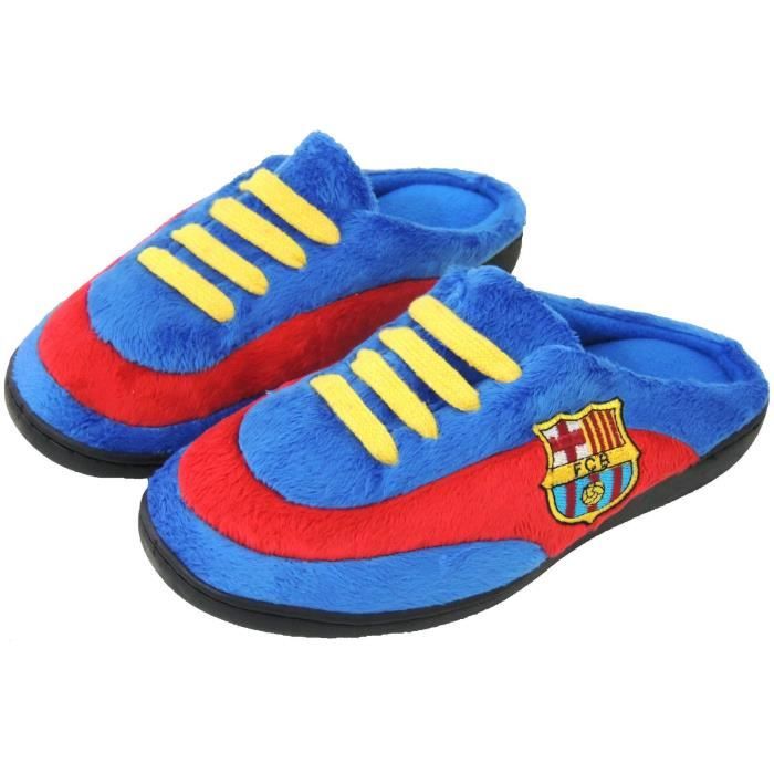 Pantoufles adultes enfants FC Barcelone chaussons gar ons ados