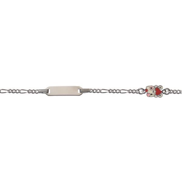 Bracelet Gourmette Ancien En Argent Massif Pour Enfant - Occasion
