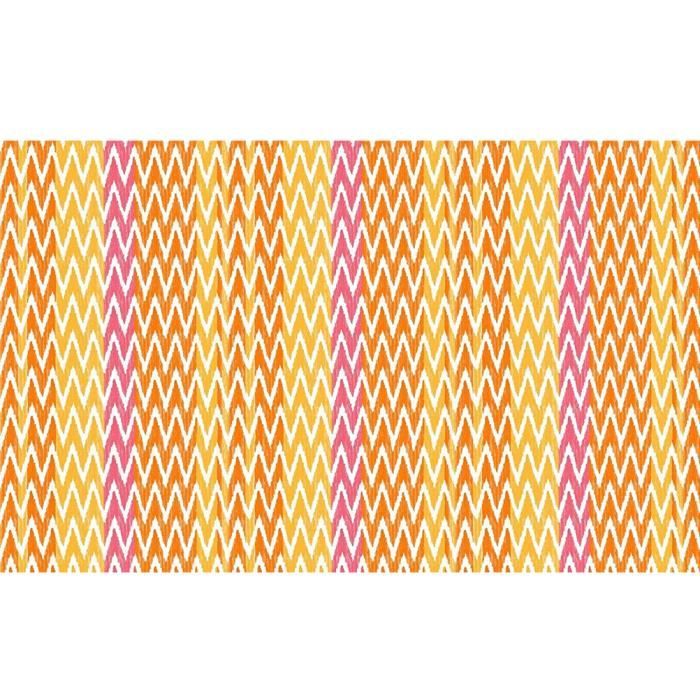 Tapis D Exterieur Orange Et Jaune En Polypropylene Cdiscount Maison