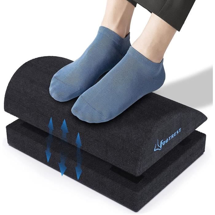 Repose-pieds Ergonomique Dinhauyon - 6 Hauteurs Réglables Avec Massage, Idéal Pour Le Bureau