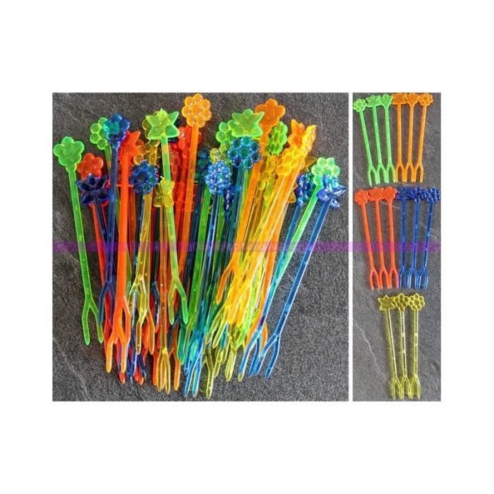 80 Fourchettes En Plastique Réutilisables Avec Motifs Animaux – Parfait Pour Goûters, Anniversaires Enfants, Fêtes - 2