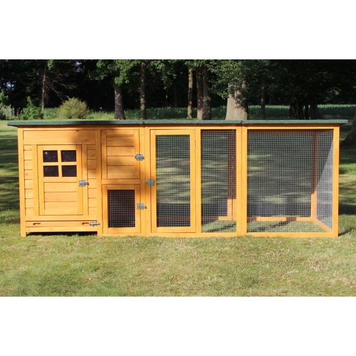 Poulailler en bois pour jardin extérieure poules c