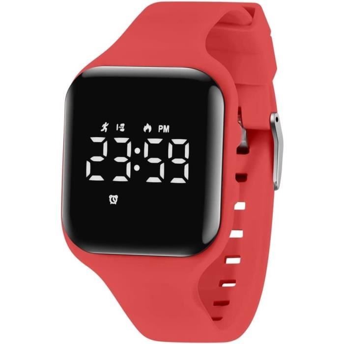 Montre Digitale Enfant Avec Chronomètre, Eclairage, Alarme, Date,Podomètres  Marche Non Connecté-Montres Sport Pour Fille Garc[H1116] - Cdiscount  Téléphonie